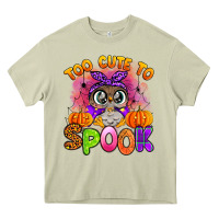 Mossy too cute to spook with owl Heavy Core Tee - Artiststas