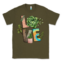 Army Green plant love Classic Tee - NancyCooperArtShop