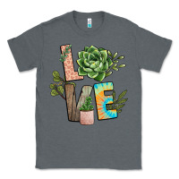Charcoal Heather plant love Classic Tee - NancyCooperArtShop