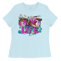 Baby Blue craft life Ladies Tee - AdoDesignShop