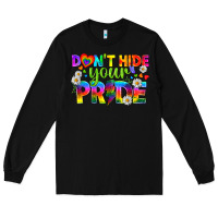 Black LGBTQ+ Don't Hide Your Pride Long Sleeve Tee - BundleAndBundleShop