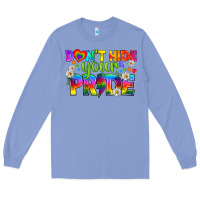 Colony Blue LGBTQ+ Don't Hide Your Pride Long Sleeve Tee - BundleAndBundleShop