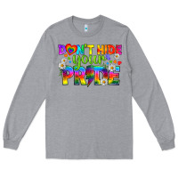 Heather Grey LGBTQ+ Don't Hide Your Pride Long Sleeve Tee - BundleAndBundleShop