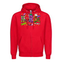 Red Mardi Gras Nurse Zipper Hoodie - NancyCooperArtShop