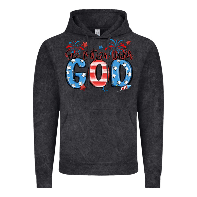One Nation Under God Vintage Hoodie by MaliasSmallBusiness | Teevron