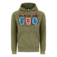 Vintage Olive one nation under god Vintage Hoodie - MaliasSmallBusiness