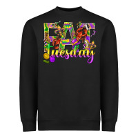 Black Mardi Gras fat tuesday Heavyweight Sweatshirt - BundleAndBundleShop