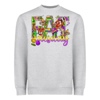 Heather Grey Mardi Gras fat tuesday Heavyweight Sweatshirt - BundleAndBundleShop