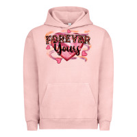 Pigment Salmon forever yours Urban Hoodie - FaDigitalArtStudio
