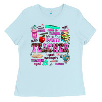 Baby Blue come on teacher lets go party Ladies Tee - AdoDesignShop