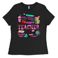 Black come on teacher lets go party Ladies Tee - AdoDesignShop