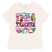 Bone come on teacher lets go party Ladies Tee - AdoDesignShop