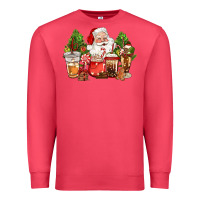 Cardinal christmas santa coffee cups Premium Sweatshirt - CowGirlArtShop