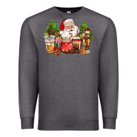 Charcoal Heather christmas santa coffee cups Premium Sweatshirt - CowGirlArtShop