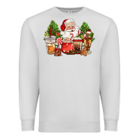 Dove Grey christmas santa coffee cups Premium Sweatshirt - CowGirlArtShop