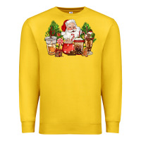 Lemon christmas santa coffee cups Premium Sweatshirt - CowGirlArtShop