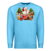 Ocean Blue christmas santa coffee cups Premium Sweatshirt - CowGirlArtShop