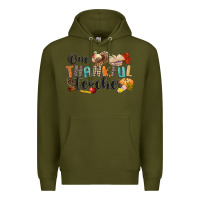 Army Green one thankful teacher Premium Hoodie - CowGirlArtShop