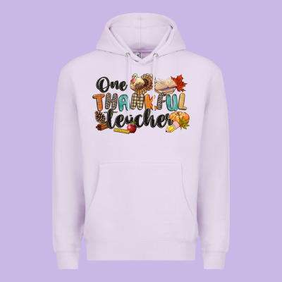 One Thankful Teacher Premium Hoodie Designed By Cowgirlartshop