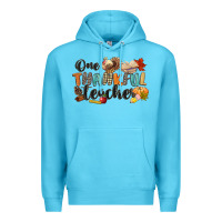 Ocean Blue one thankful teacher Premium Hoodie - CowGirlArtShop