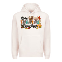 Pale Pink one thankful teacher Premium Hoodie - CowGirlArtShop