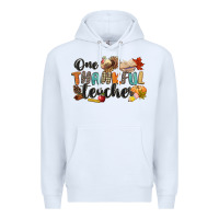 White one thankful teacher Premium Hoodie - CowGirlArtShop