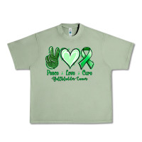 Oil Green Peace love cure Gallbladder Cancer Urban Heavy Tee - NancyCooperArtShop