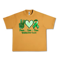 Peanut Butter Peace love cure Gallbladder Cancer Urban Heavy Tee - NancyCooperArtShop