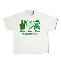 Pistachio Peace love cure Gallbladder Cancer Urban Heavy Tee - NancyCooperArtShop