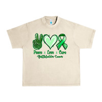 Sandshell Peace love cure Gallbladder Cancer Urban Heavy Tee - NancyCooperArtShop