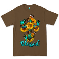 Cacao cross with butterfly blessed Premium Tee - BundleAndBundleShop