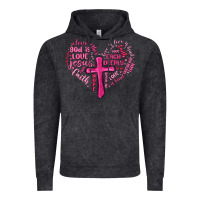 Vintage Black jesus is love heart cross valentines day Vintage Hoodie - MaliasSmallBusiness