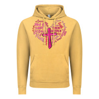 Vintage Mustard jesus is love heart cross valentines day Vintage Hoodie - MaliasSmallBusiness