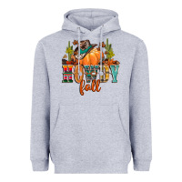 Heather Grey howdy fall Heavyweight Hoodie - CowGirlArtShop