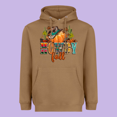 Howdy Fall Heavyweight Hoodie Designed By Cowgirlartshop