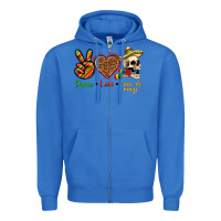 True Royal Peace Love Cinco De Mayo Zipper Hoodie - texasbilliewilder