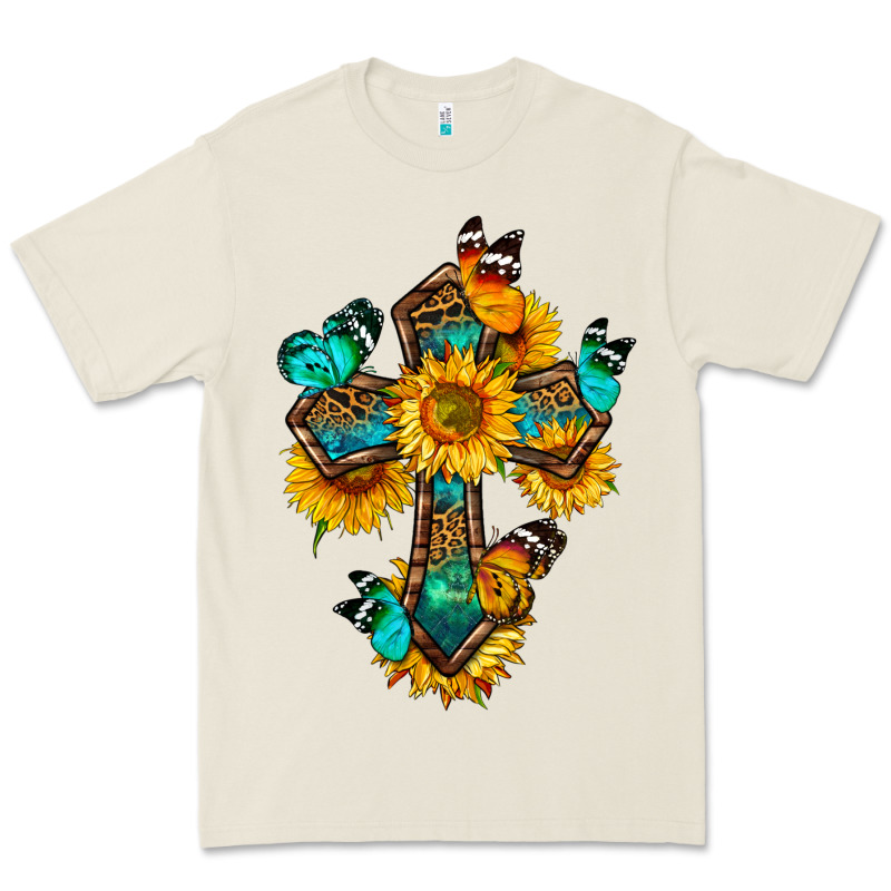 Cross With Butterfly Premium Tee by BundleAndBundleShop | Teevron