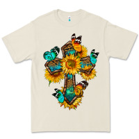 Bone cross with butterfly Premium Tee - BundleAndBundleShop