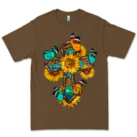 Cacao cross with butterfly Premium Tee - BundleAndBundleShop