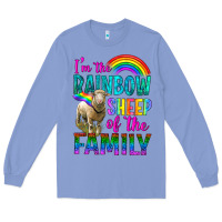 Colony Blue I'm The Rainbow Sheep Of The Family Long Sleeve Tee - BundleAndBundleShop