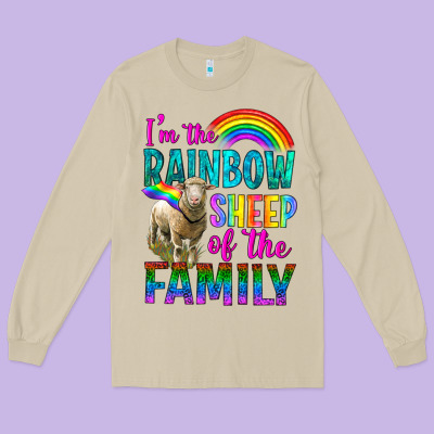 I'm The Rainbow Sheep Of The Family Long Sleeve Tee Designed By Bundleandbundleshop