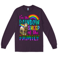 Plum I'm The Rainbow Sheep Of The Family Long Sleeve Tee - BundleAndBundleShop
