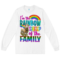 White I'm The Rainbow Sheep Of The Family Long Sleeve Tee - BundleAndBundleShop