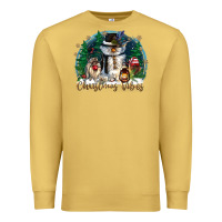 Antique Gold christmas vibes Premium Sweatshirt - CowGirlArtShop