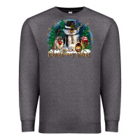Charcoal Heather christmas vibes Premium Sweatshirt - CowGirlArtShop