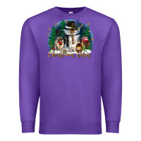 Purple christmas vibes Premium Sweatshirt - CowGirlArtShop