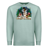 Seafoam christmas vibes Premium Sweatshirt - CowGirlArtShop