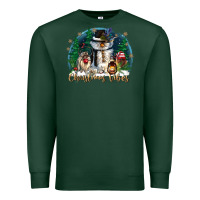 Sports Green christmas vibes Premium Sweatshirt - CowGirlArtShop