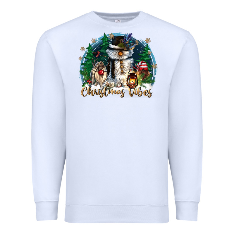Christmas Vibes Premium Sweatshirt by CowGirlArtShop | Teevron