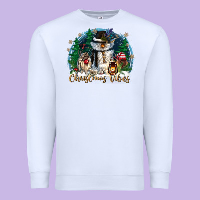 Christmas Vibes Premium Sweatshirt Designed By Cowgirlartshop
